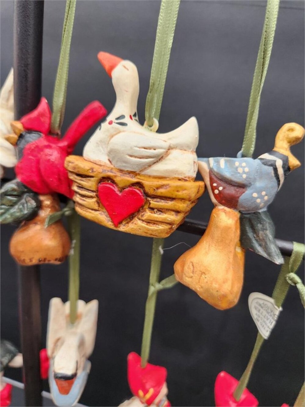 House of Hatten VINTAGE Denise Calla Mini 12 Days of Christmas Ornaments, 1990s - Picture 9 of 13